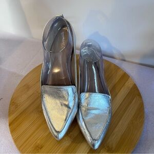 Aldo Silver Metallic Ballet Flats 7.5